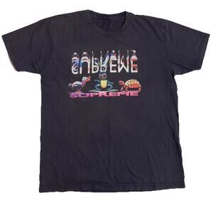 Supreme Friends T-Shirt Size Medium Duck Frog Turtle